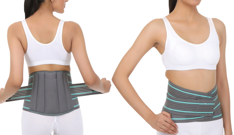 Healivo Lumbar Sacro Belt, Support Belt for Lower Back Pain Relief & Sacral Support for Men & Women