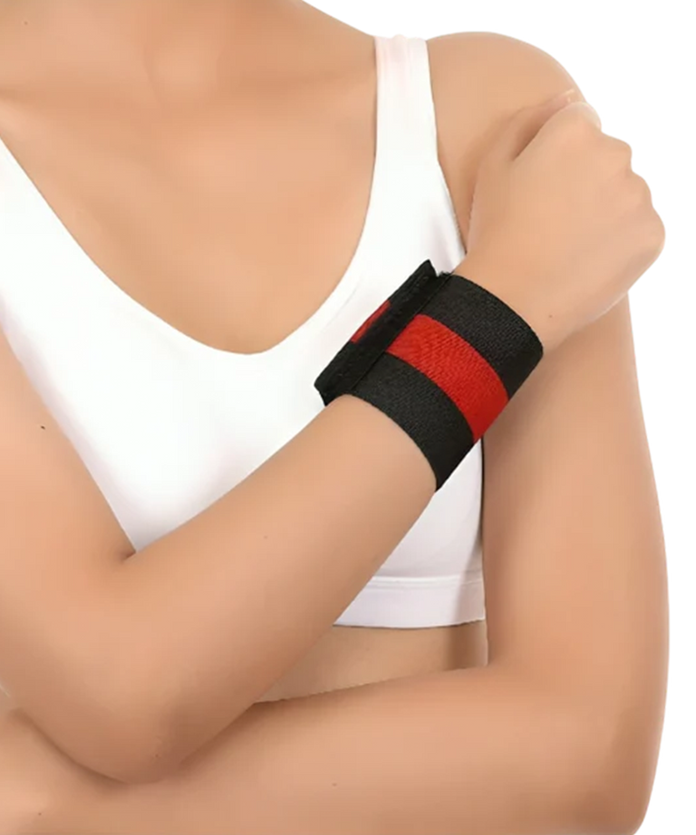 Healivo Wrist Band with Double Lock, for Pain Relief & Stabilization | Lightweight & Breathable Wrist Support for Arthritis, Sprains, Tendonitis, Carpal Tunnel | Adjustable, Universal Size