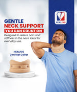 HEALIVO Cervical Collar, for Neck Support & Pain Relief | for Post-Surgery, Injury & Arthritis | Soft Foam, Comfortable & Durable for Men & Women