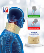HEALIVO Cervical Collar, for Neck Support & Pain Relief | for Post-Surgery, Injury & Arthritis | Soft Foam, Comfortable & Durable for Men & Women