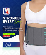Abdominal Belt for Post-Surgery Recovery, Postpartum Support, Pain Relief for Men & Women -8 Inches (3XL)