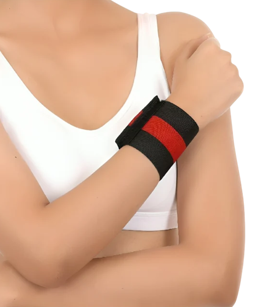 Healivo Wrist Band with Double Lock, for Pain Relief & Stabilization | Lightweight & Breathable Wrist Support for Arthritis, Sprains, Tendonitis, Carpal Tunnel | Adjustable, Universal Size