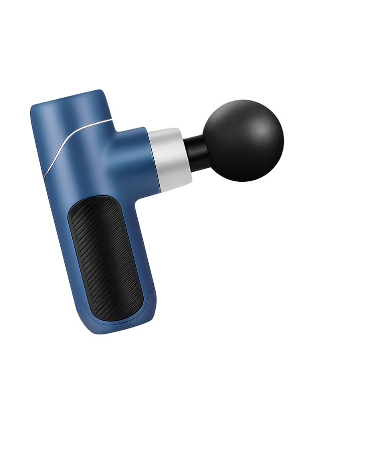 Gun Massager M1, Deep Tissue Pain Relief Device With 4 Massage Heads, Dual Bearing Motor, 2000mAh Battery, 12mm Amplitude for Muscle Recovery for Men and Women - Gym, Home and Office